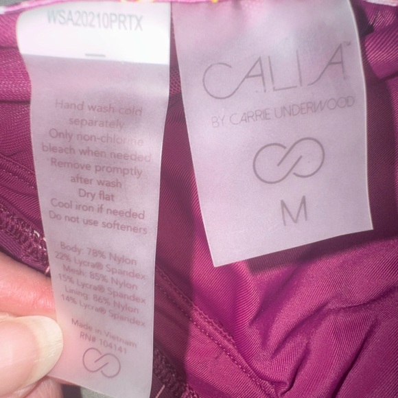 Celaia cross back bathing suit top. Autumn floral purple. Size Medium. NWT - Picture 9 of 11